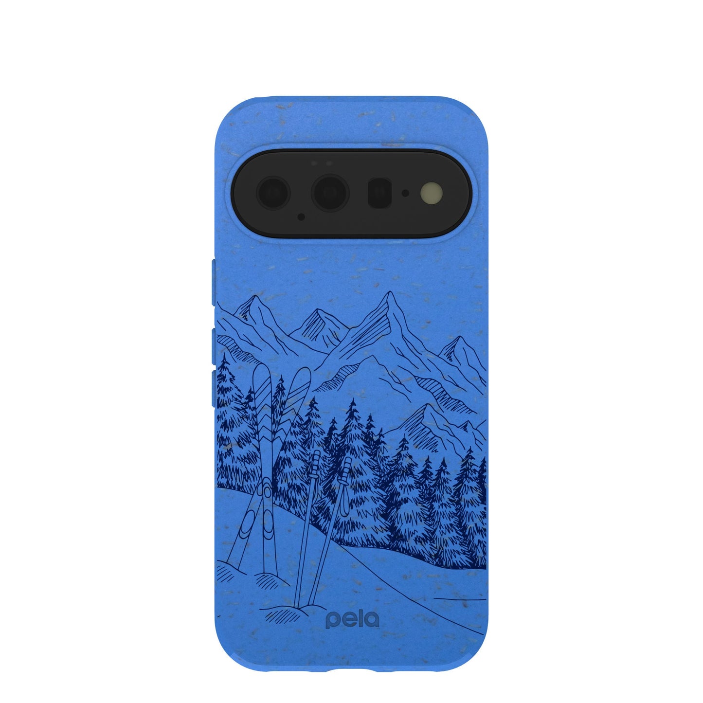 Electric Blue Backcountry Ski Google Pixel 11 Case