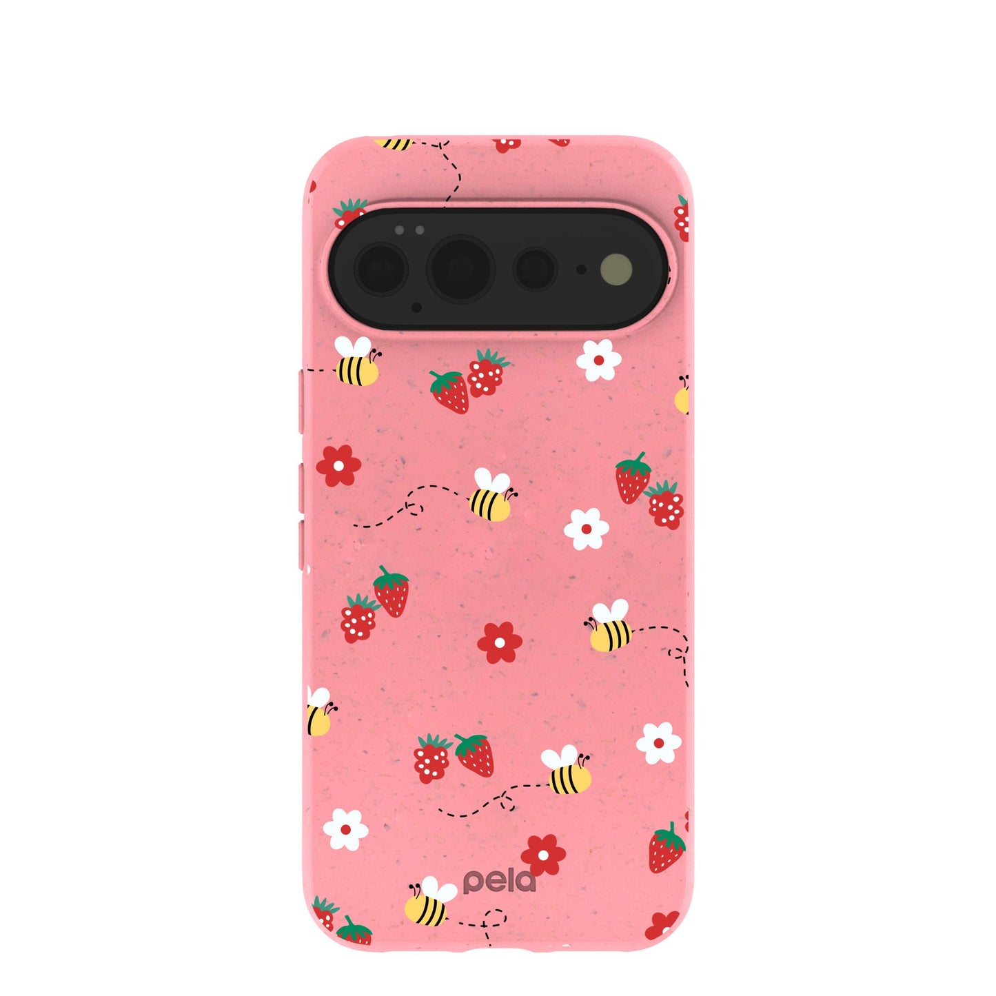 Bubblegum Pink Bees n Berries Google Pixel 11 Pro XL Case