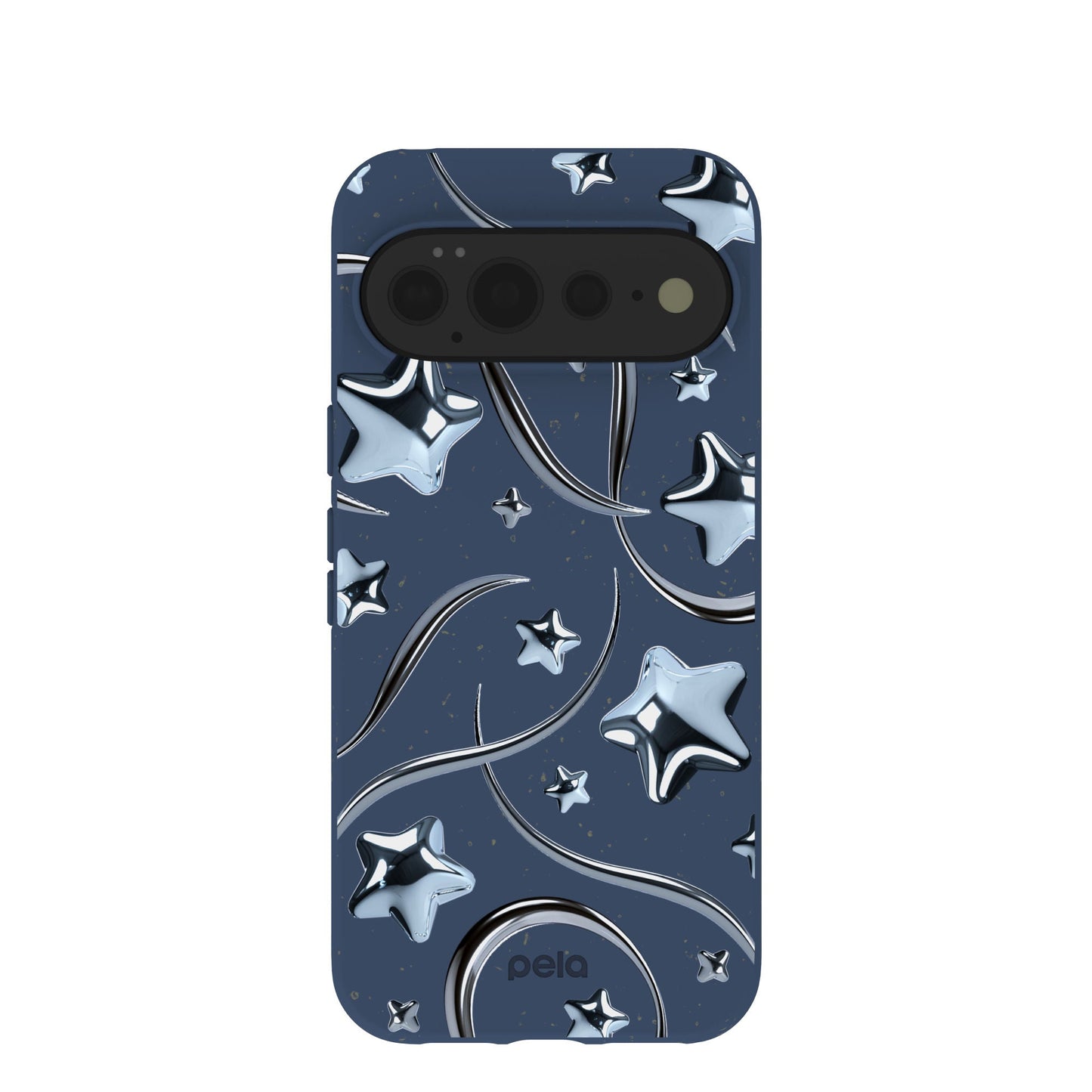 Navy Blue Chrome Stars Google Pixel 11 Pro XL Case
