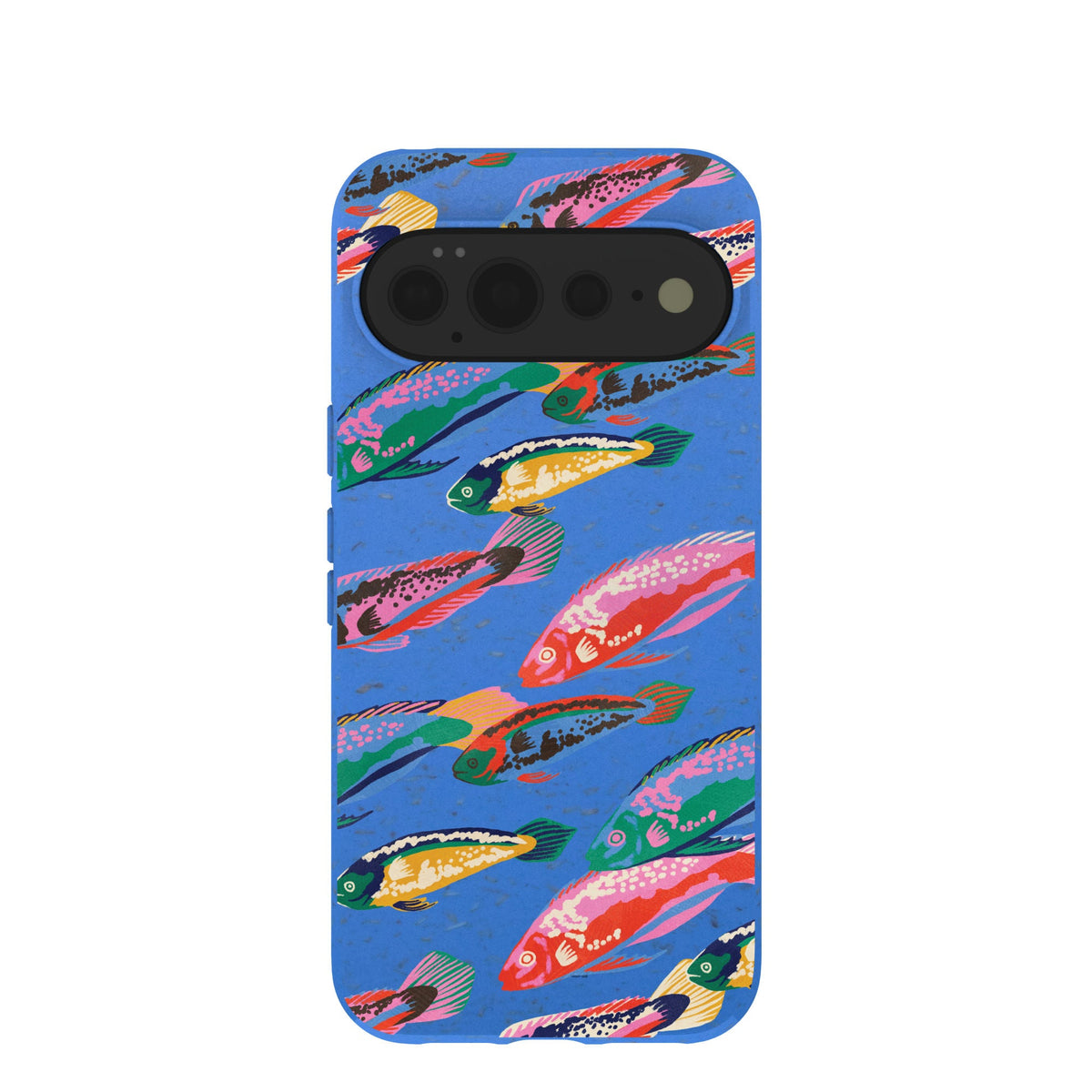 Electric Blue Fish Friends Google Pixel 11 Pro XL Case