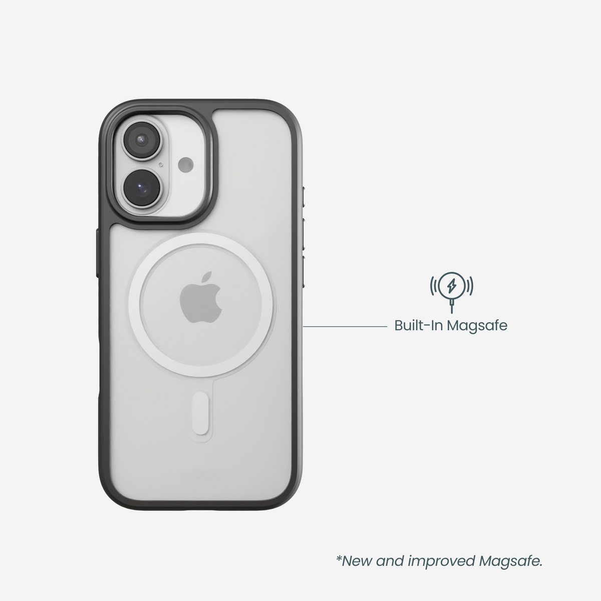 Clear Boreal iPhone 17 Case With Noir Ridge (MagSafe included)
