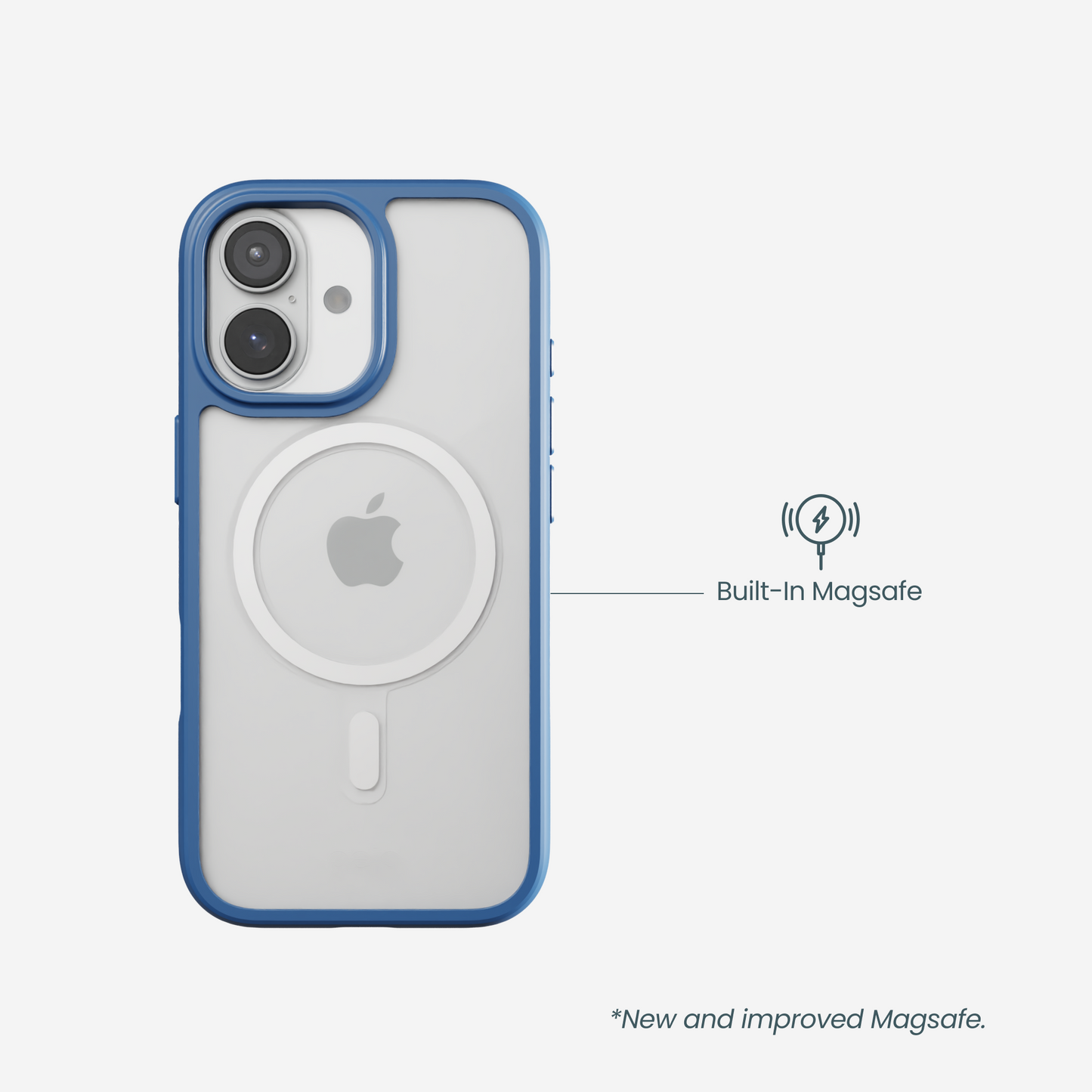 Clear Silly Goose iPhone 17 Case With True Blue Ridge (MagSafe included)