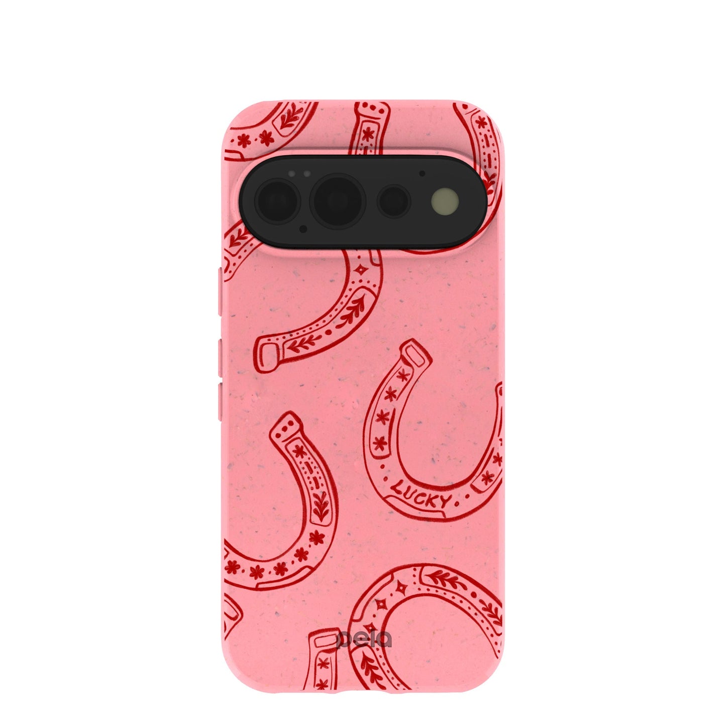 Bubblegum Pink Lucky Horseshoe Google Pixel 11 Pro Case