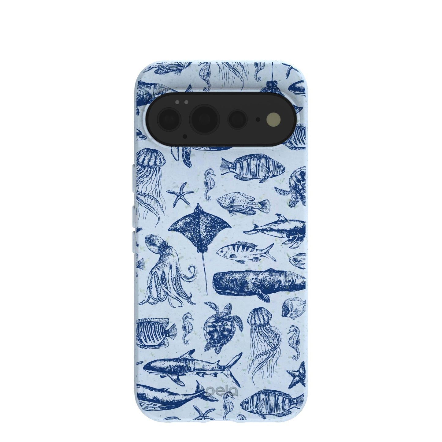 Powder Blue Marine Life Google Pixel 11 Pro XL Case