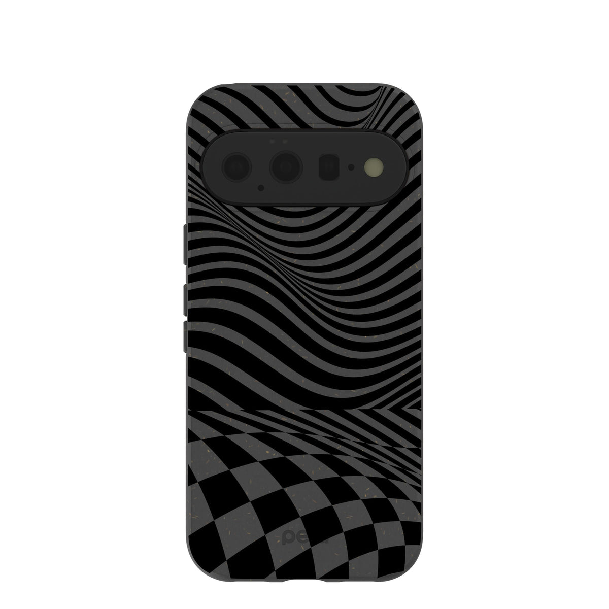 Black Melted Checkers Google Pixel 11 Case