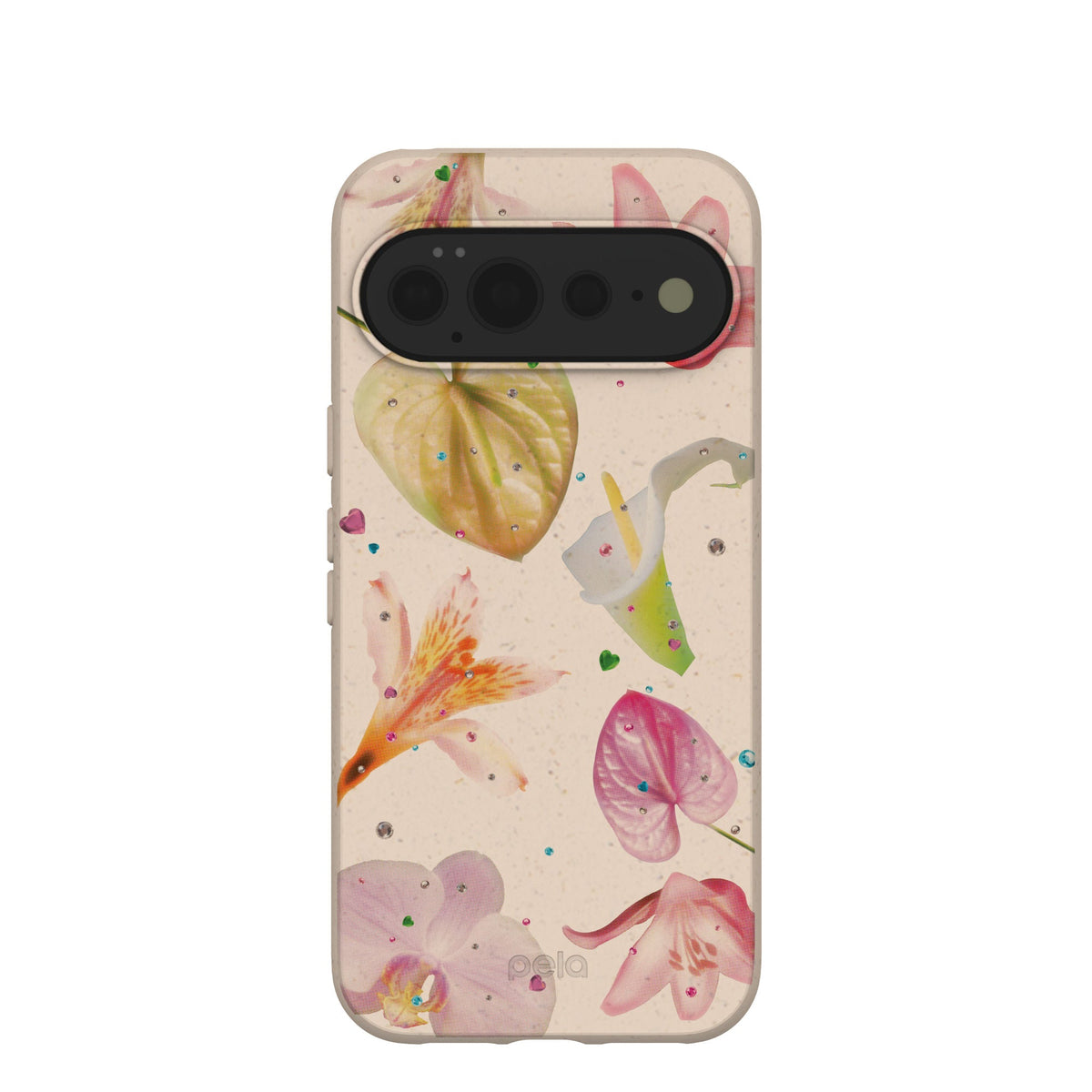 Seashell Rhinestone Bouquet Google Pixel 11 Pro XL Case