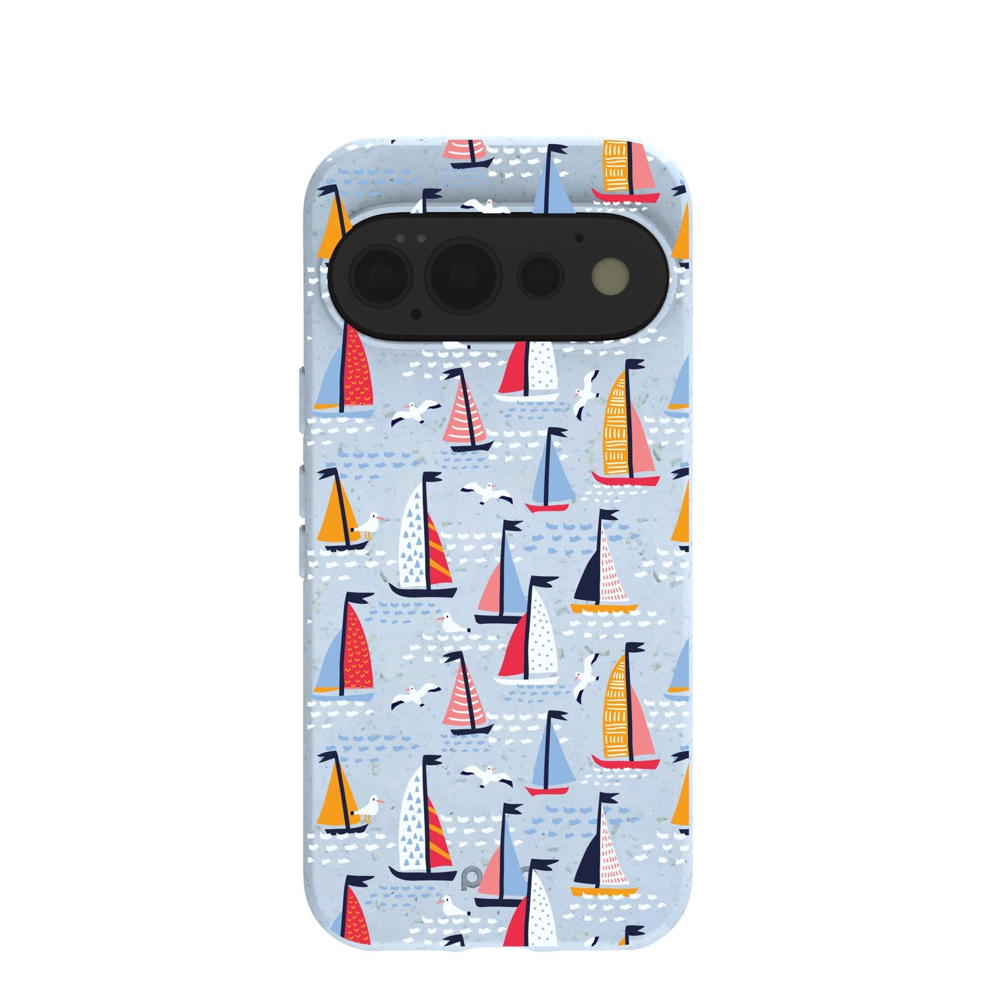 Powder Blue Sails and Seagulls Google Pixel 11 Pro Case