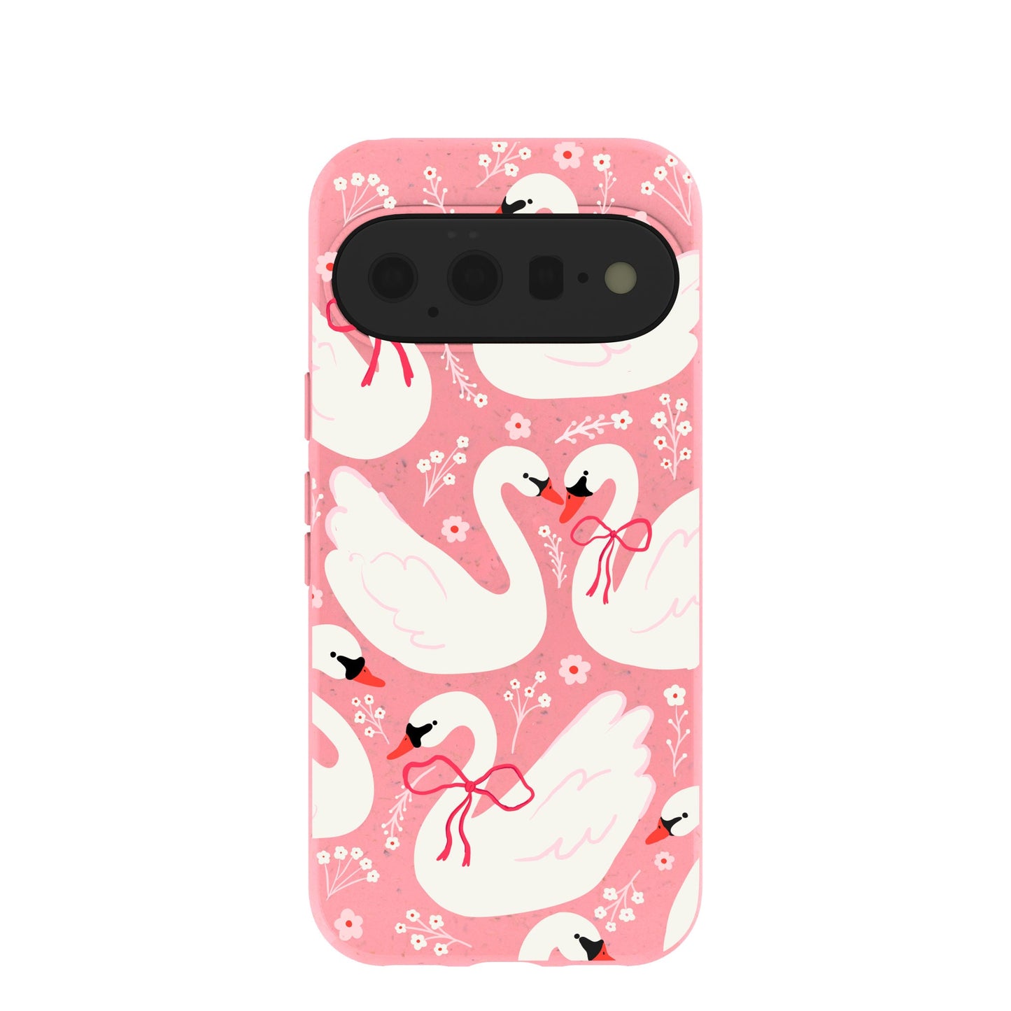 Bubblegum Pink Swan Garden Google Pixel 11 Case