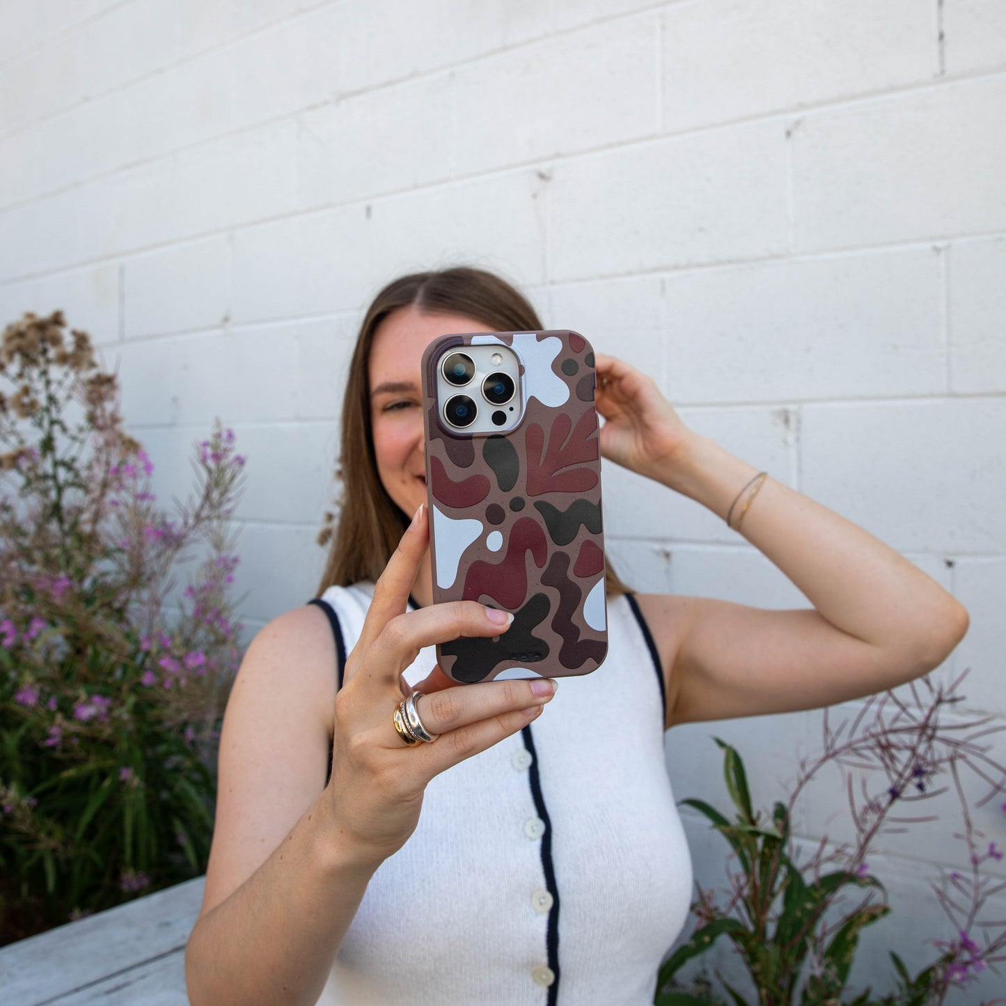 Chocolate Brown Earthy Curves Google Pixel 10/10 Pro Case