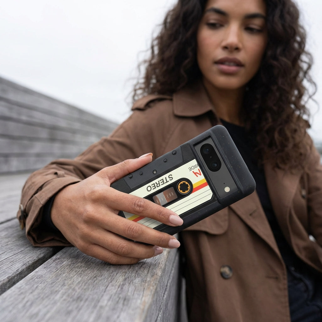 Black Cassette Google Pixel 7 Case