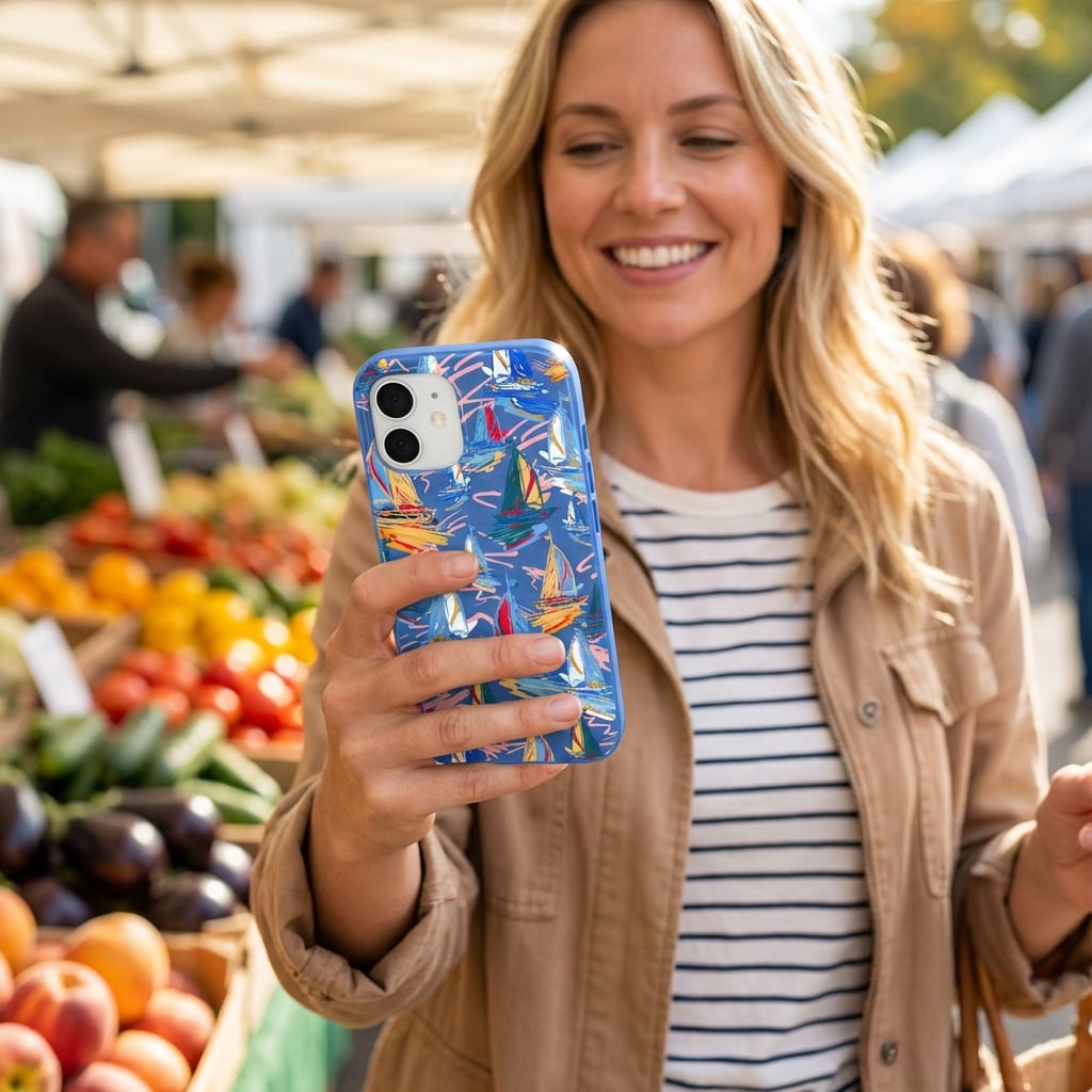 Electric Blue Dockside Dreams Google Pixel 10a Case