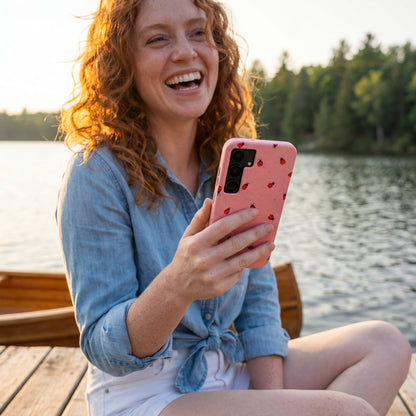 Bubblegum Pink Rosy Ladybug Google Pixel 10a Case