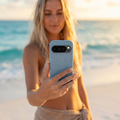 Powder Blue Ebb and Flow Google Pixel 10/10 Pro Case