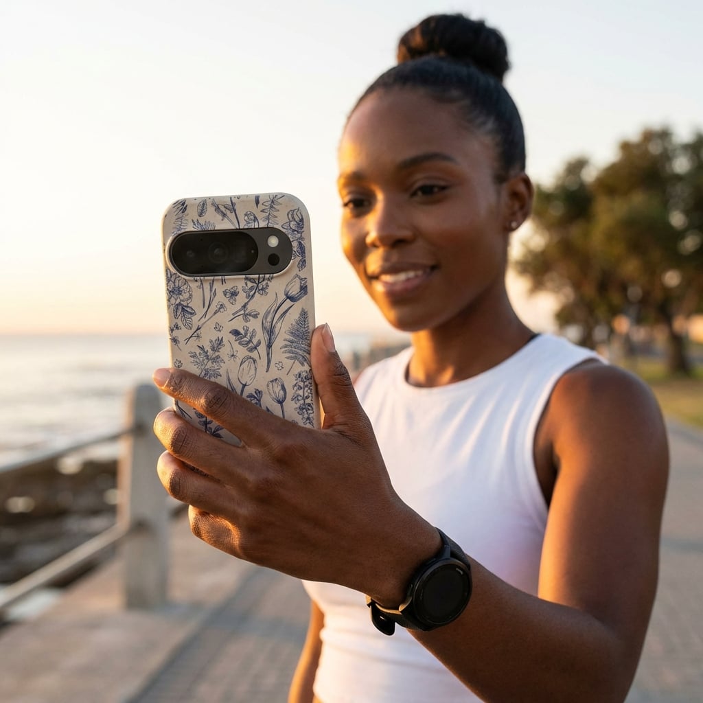 London Fog Indigo Bouquet Google Pixel 10/10 Pro Case