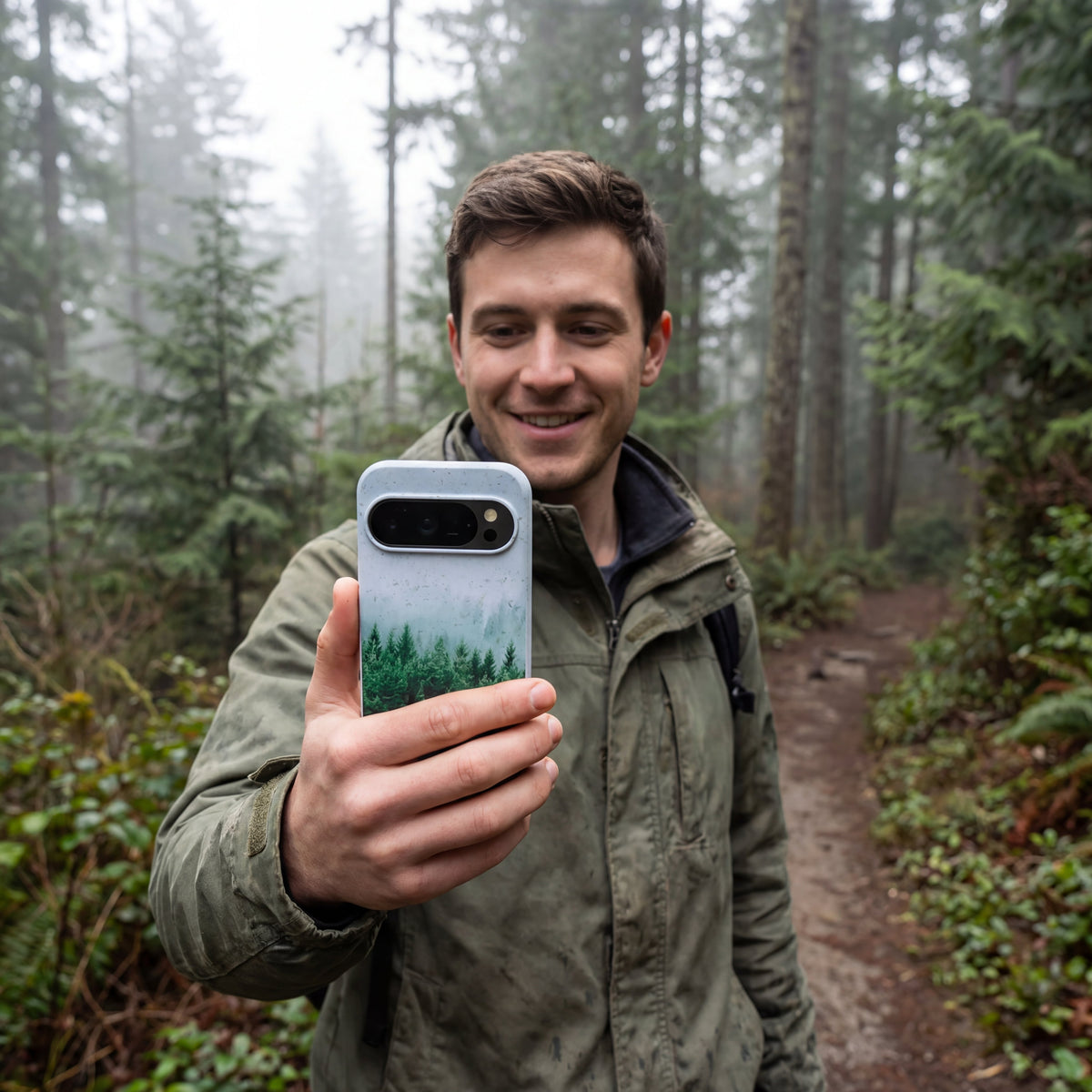 Powder Blue Forest Mist Google Pixel 10/10 Pro Case