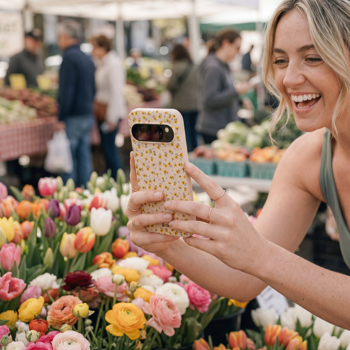 Seashell Little Yellow Flowers Google Pixel 10/10 Pro Case