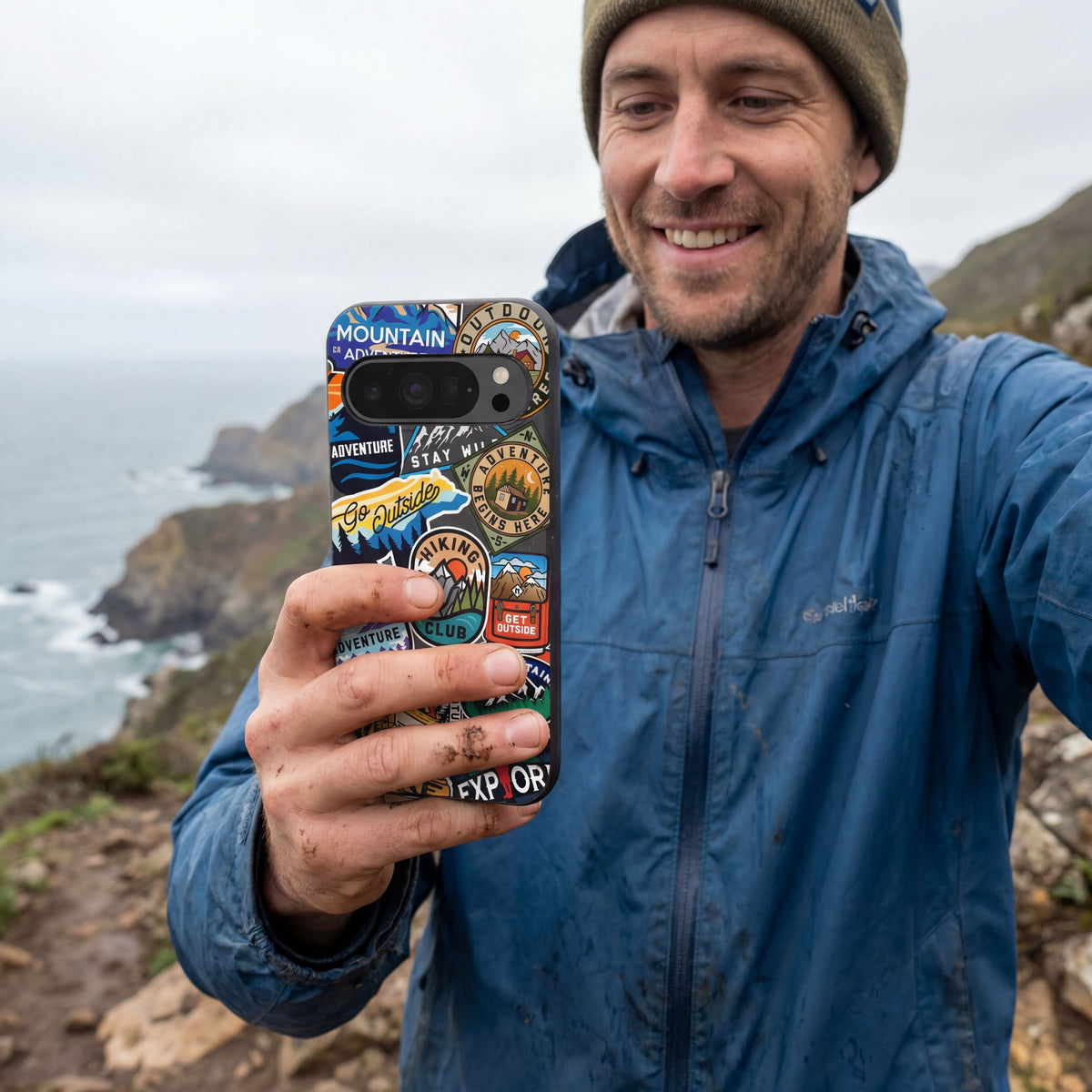 Black Trail Stickers Google Pixel 10/10 Pro Case