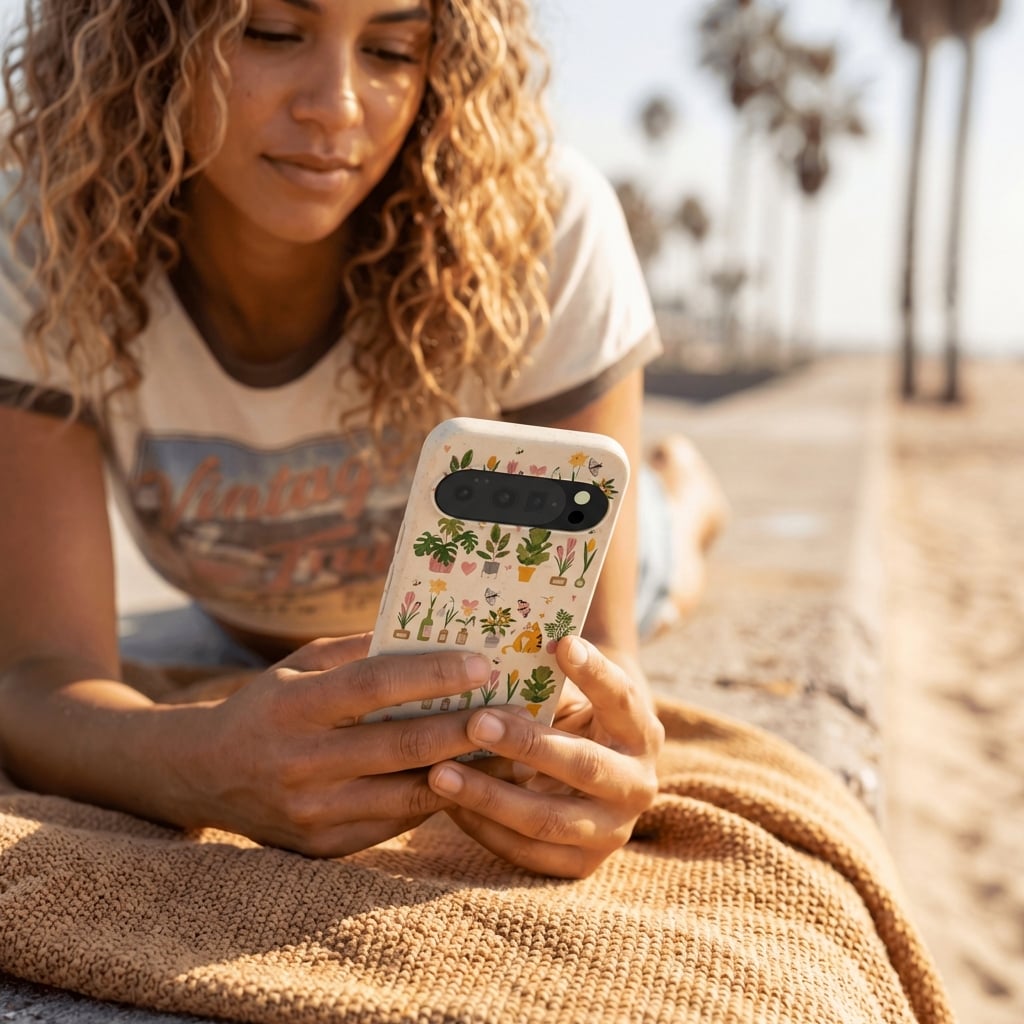Seashell Plants and Blooms Google Pixel 10/10 Pro Case
