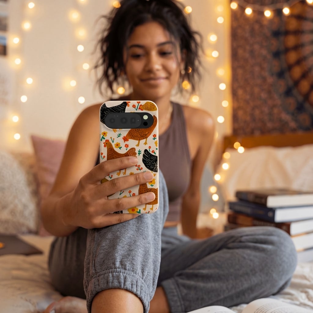 Seashell Chicken Garden Google Pixel 10/10 Pro Case