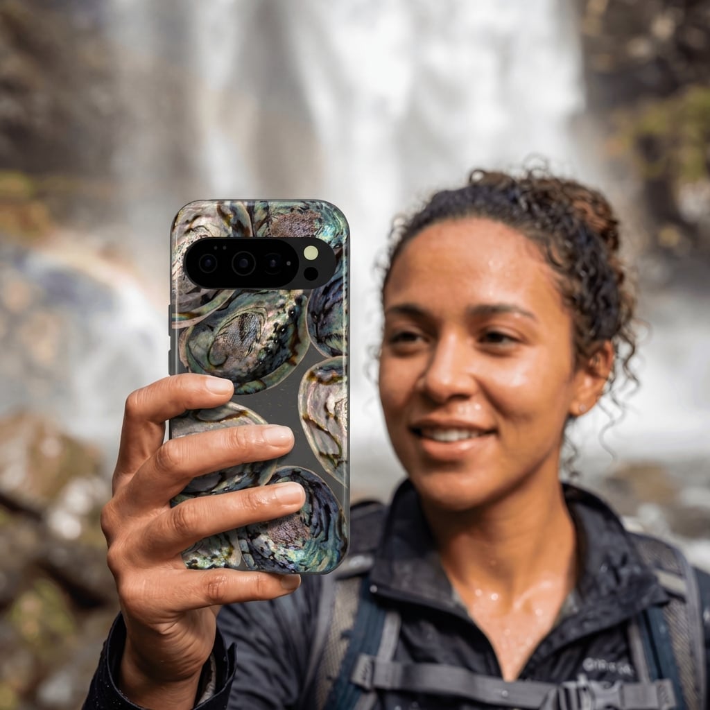 Black Abalone Shells Google Pixel 10/10 Pro Case