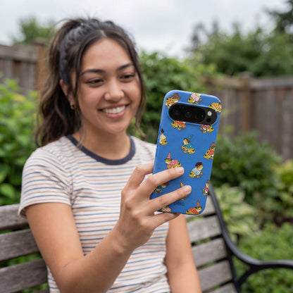 Electric Blue Fancy Frogs Google Pixel 10/10 Pro Case
