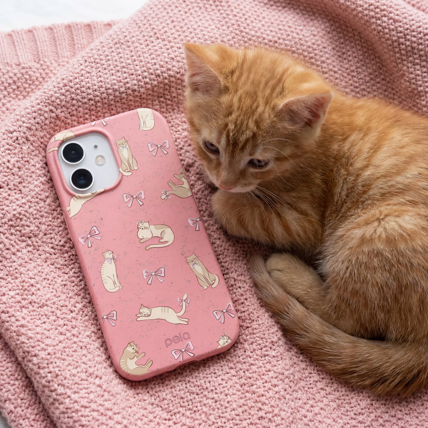 Bubblegum Pink Purrfection iPhone Air Case