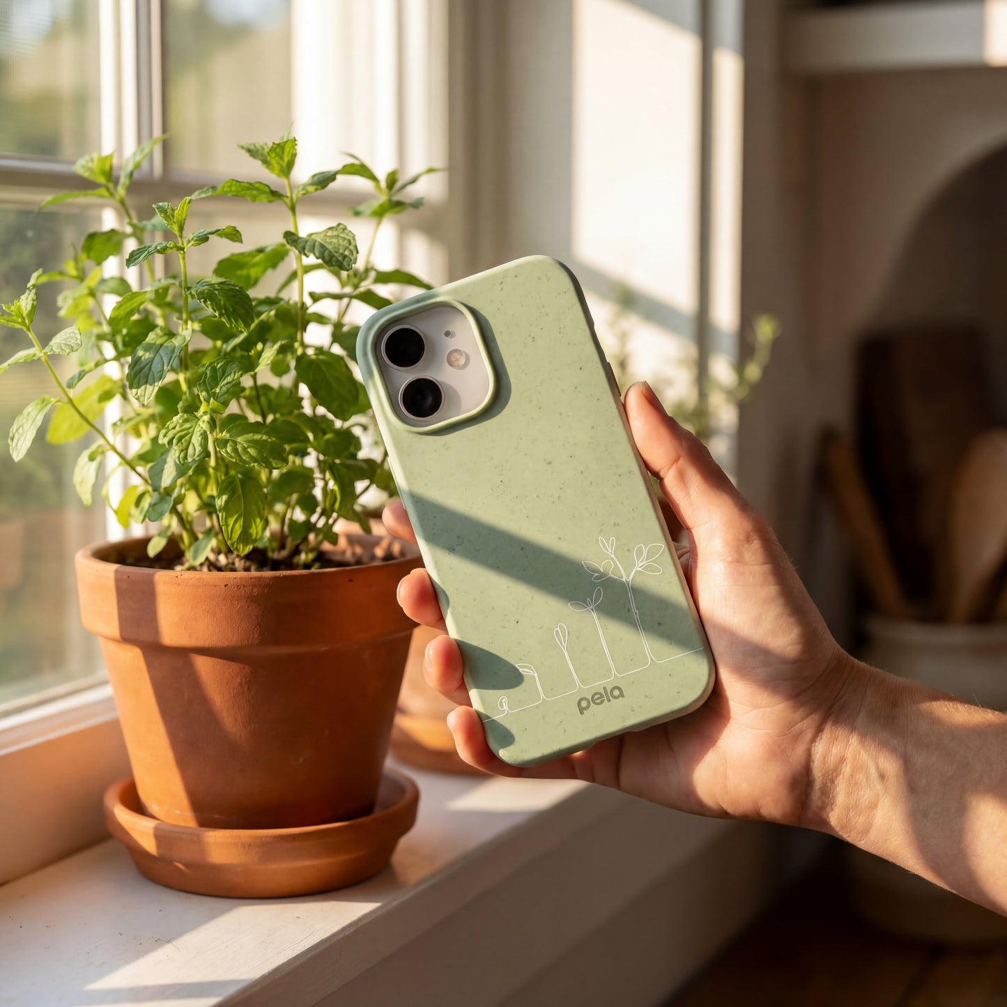Sage Green Grow and Flourish iPhone 17 Pro Max Case