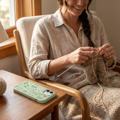 Sage Green Knit Nook iPhone Air Case