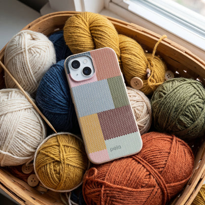 London Fog Knitted Patchwork iPhone 17 Case