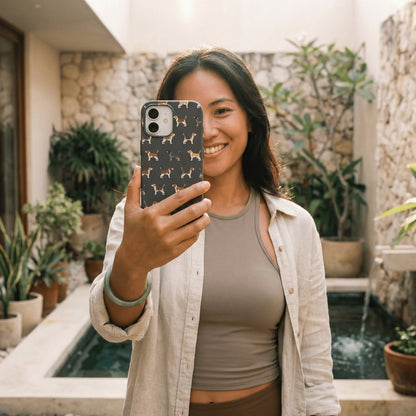 Black Beagle Buds iPhone 17 Pro Case