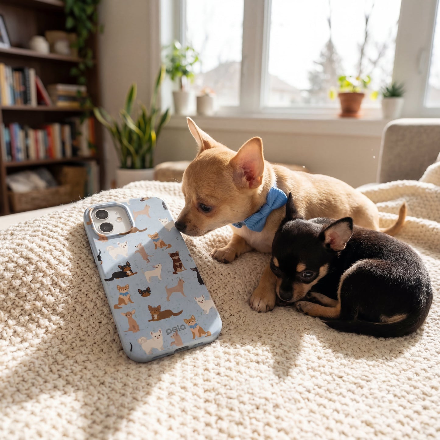 Powder Blue Chihuahua Charms iPhone Air Case