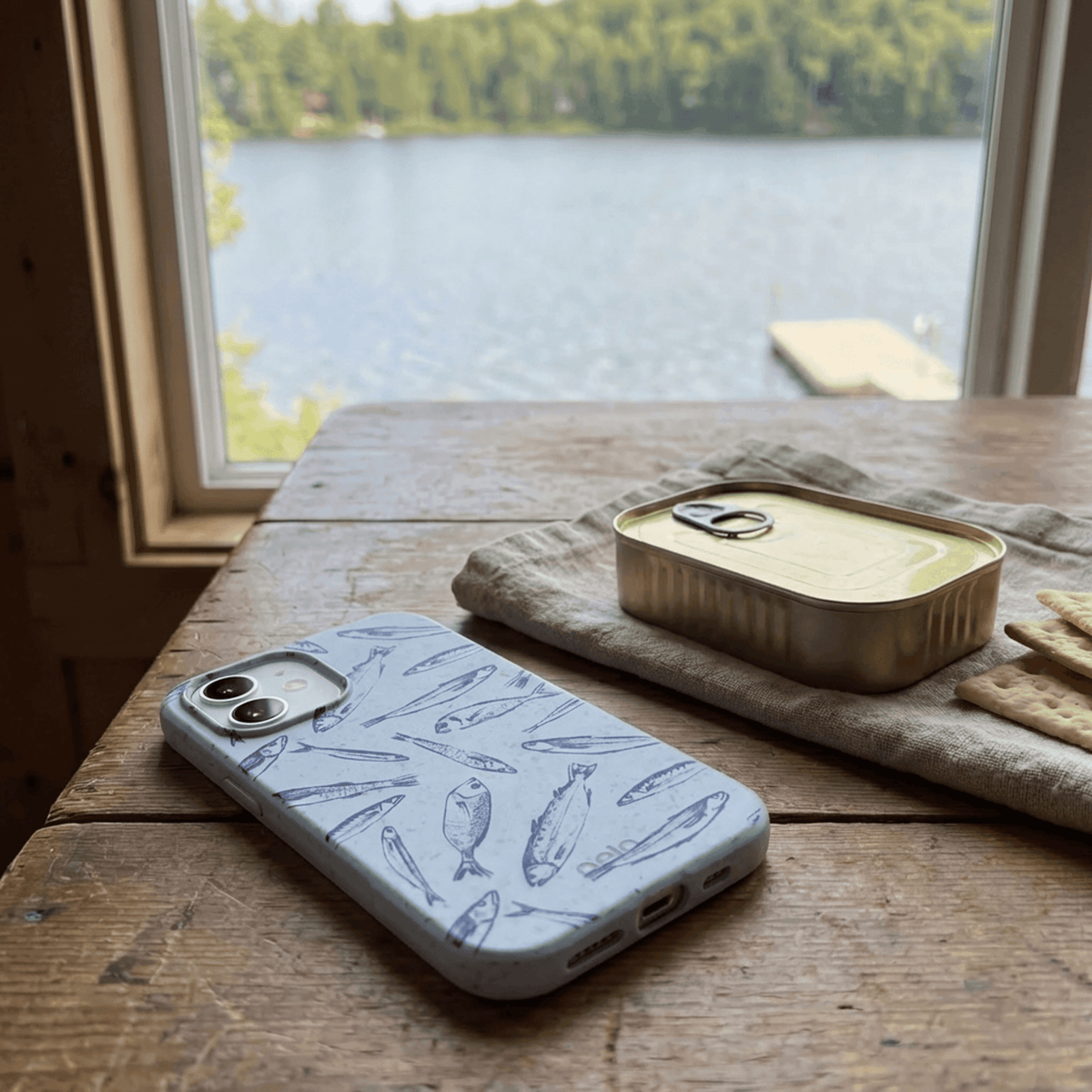 Powder Blue Fishery iPhone 17 Pro Max Case