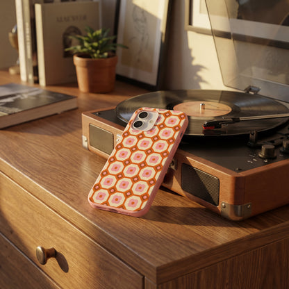 Bubblegum Pink Retro Tiles iPhone 17 Pro Case