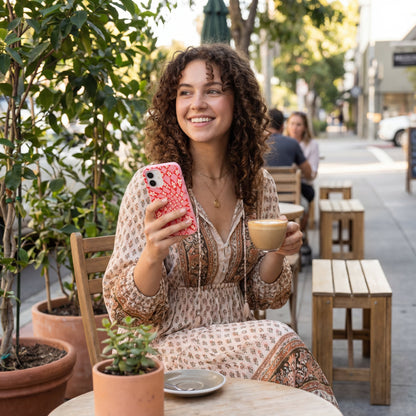Bubblegum Pink Funky Fleurs iPhone Air Case