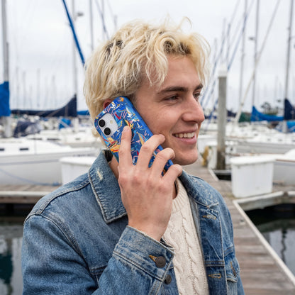 Electric Blue Dockside Dreams iPhone Air Case