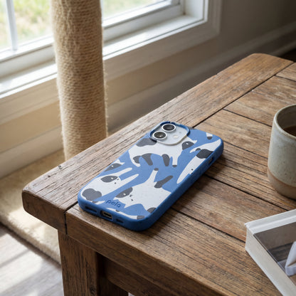 Electric Blue Cat Cow iPhone Air Case