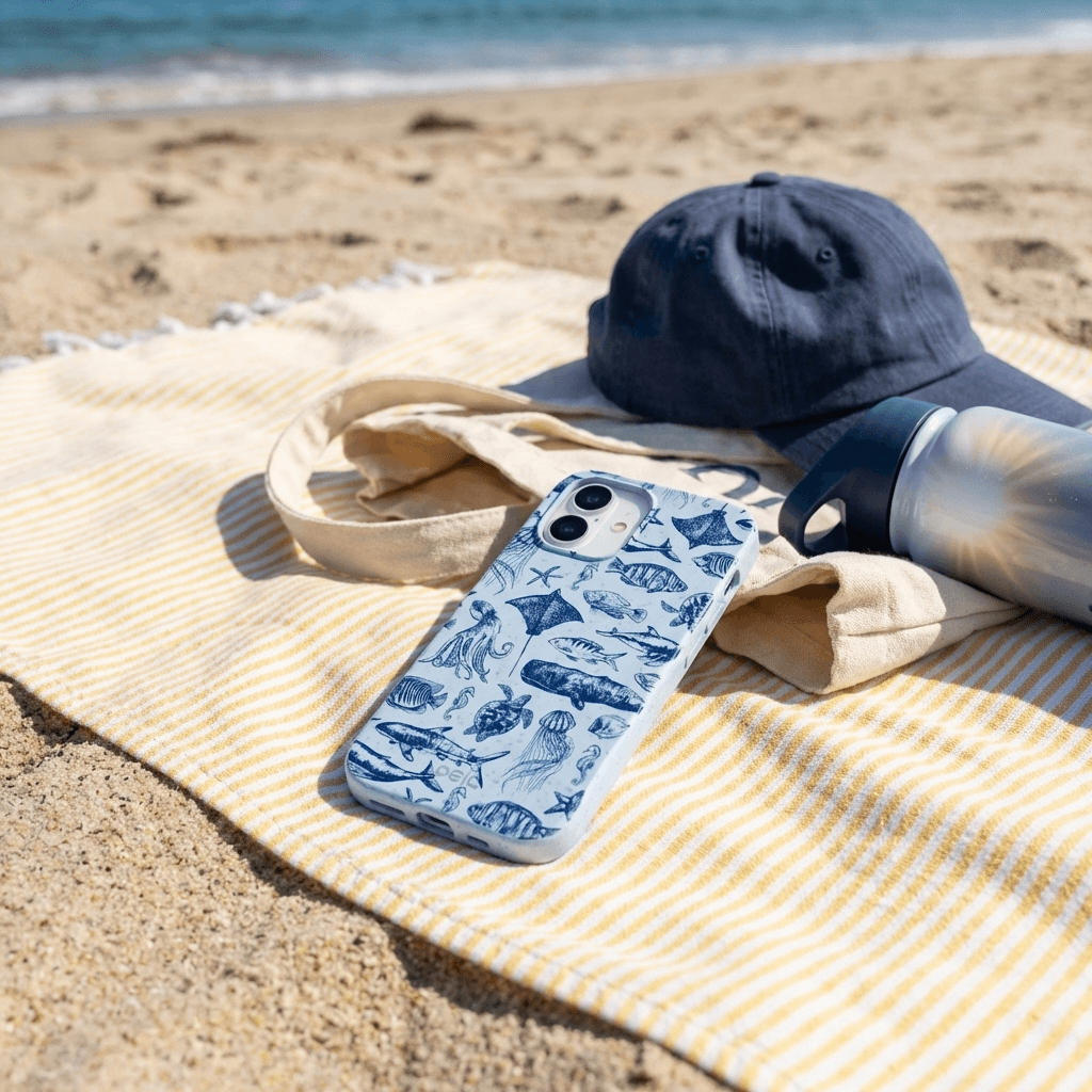 Powder Blue Marine Life iPhone Air Case