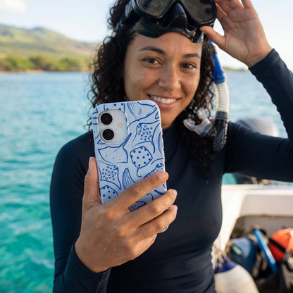 Powder Blue Stingray Fever iPhone 17 Pro Max Case