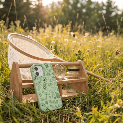Sage Green Linear Entomology iPhone 17 Pro Case
