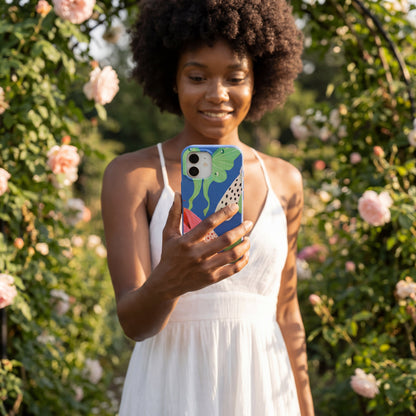 Electric Blue Mothopia iPhone Air Case