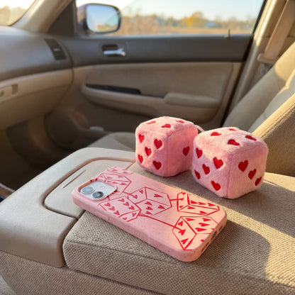 Bubblegum Pink Dicey Cherries iPhone 17 Case