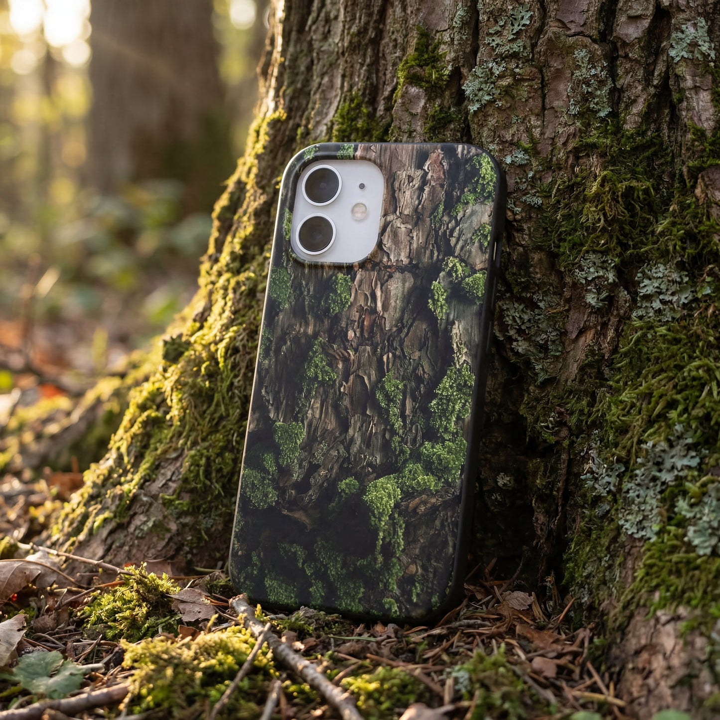 Black Tree Bark iPhone 17 Case