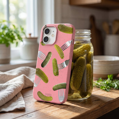 Bubblegum Pink Pickle Party iPhone 17 Pro Case