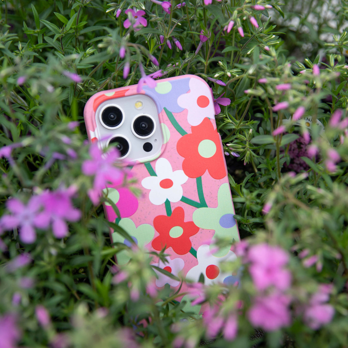Bubblegum Pink Poppy Flora iPhone 17 Pro Case