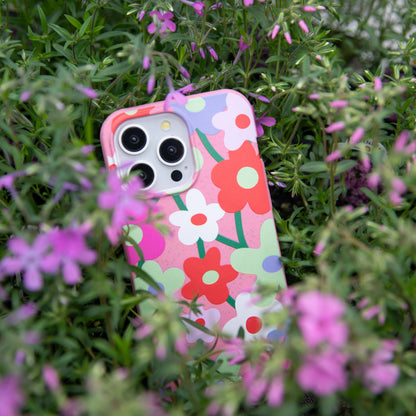 Bubblegum Pink Poppy Flora iPhone 17 Pro Case
