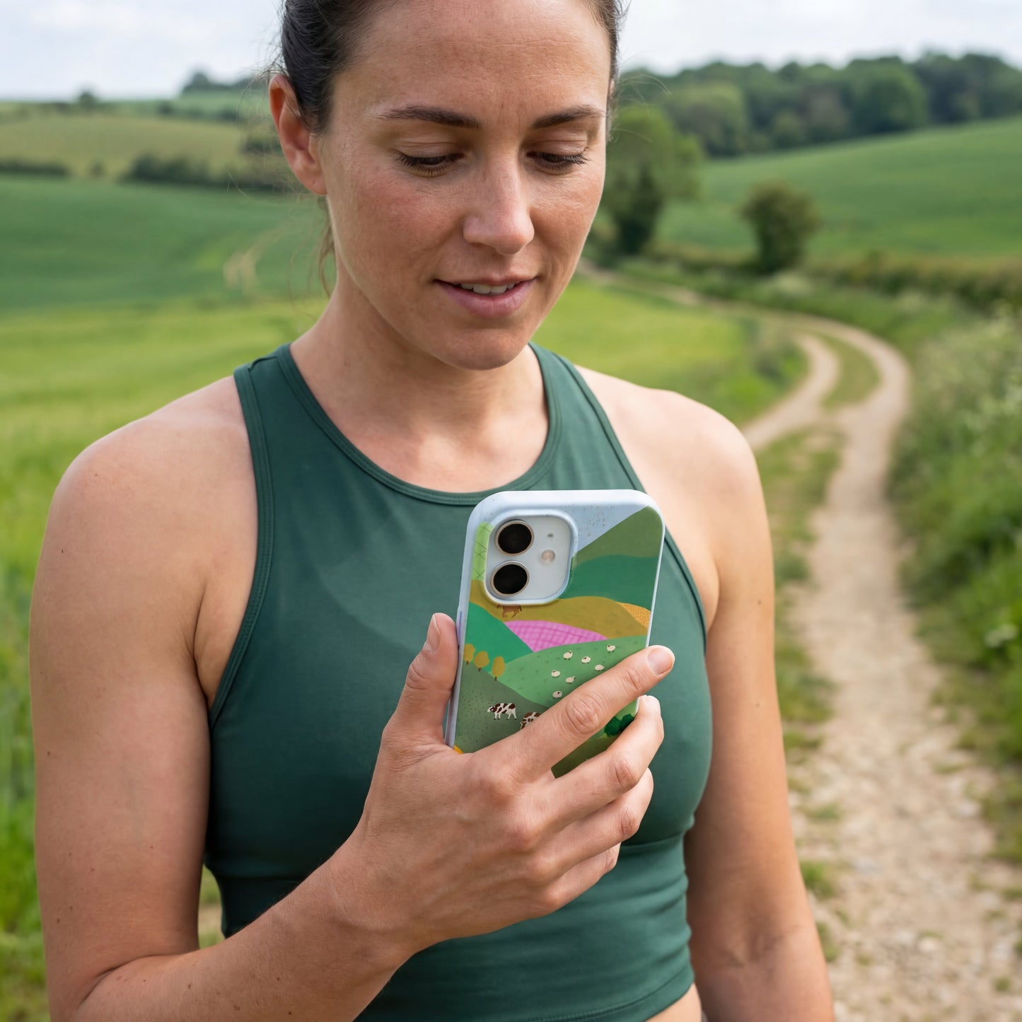 Powder Blue Farm Tales iPhone 17 Case