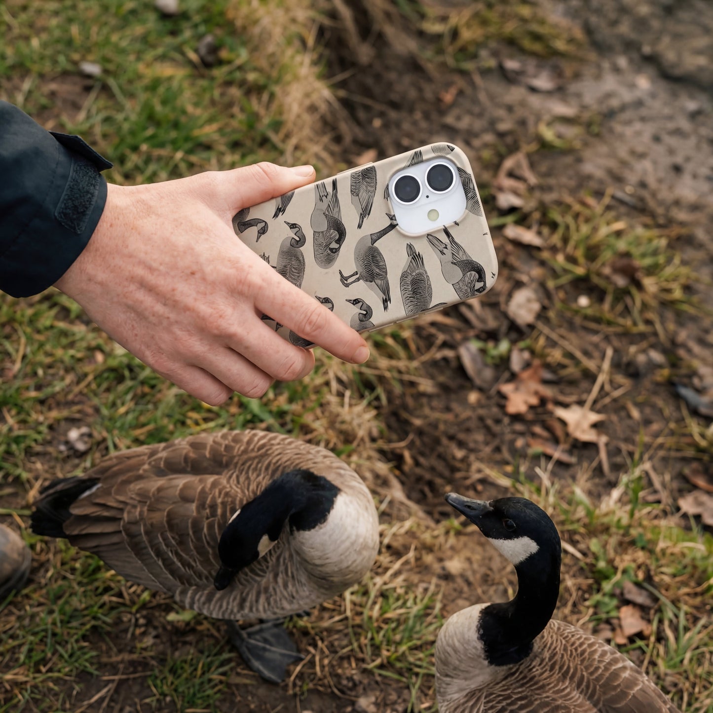 London Fog Canadian Geese iPhone 17 Pro Case