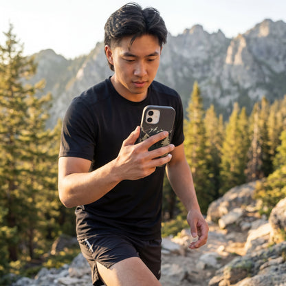 Black Moose Mountain iPhone 17 Case