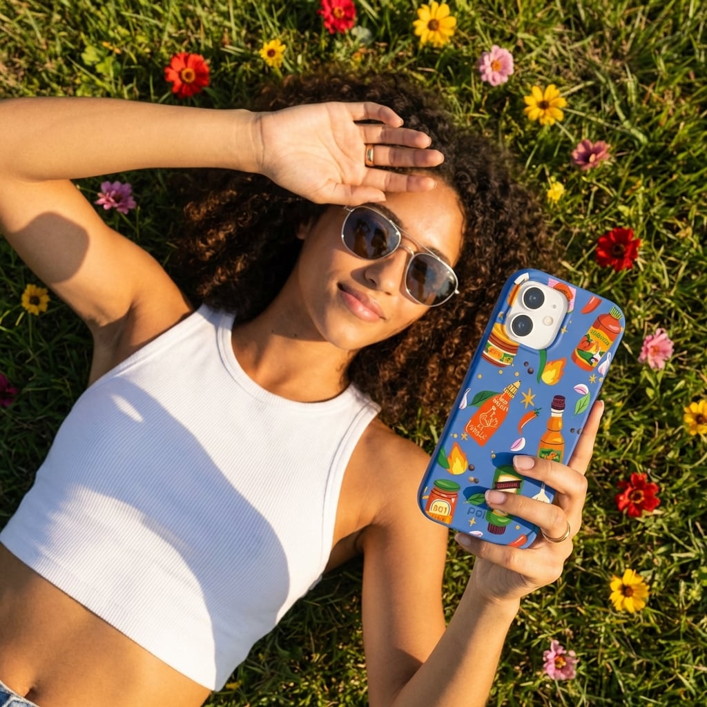 Electric Blue Hot Stuff iPhone 17 Pro Max Case