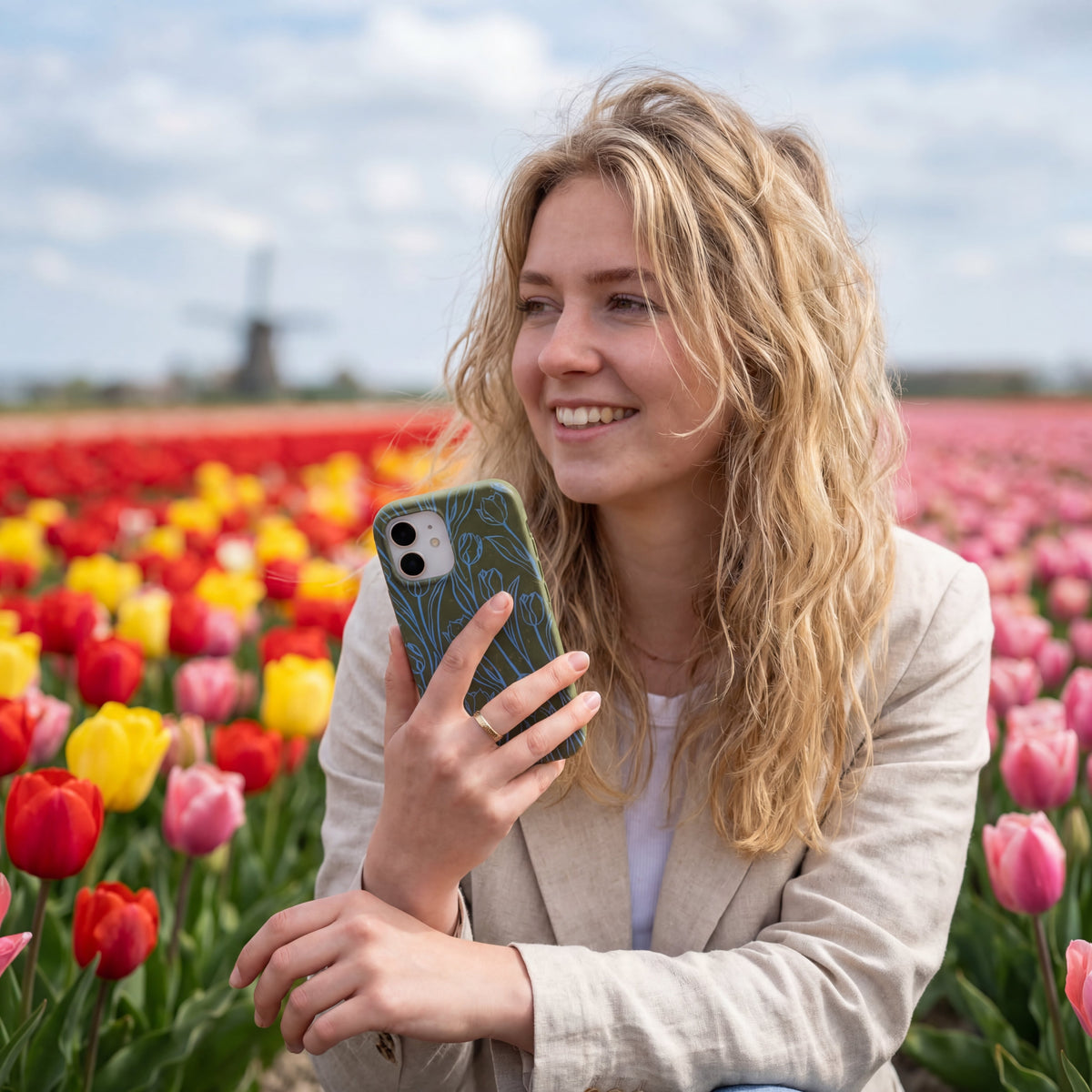 Forest Floor Tulip Dreams iPhone 17 Pro Case